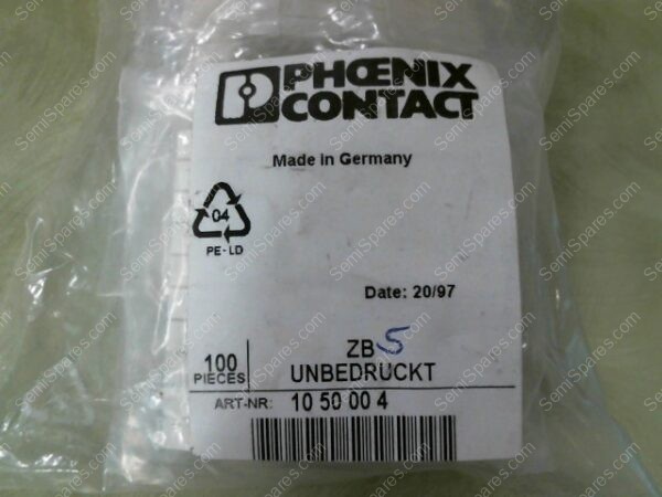 ZB5 | PHOENIX CONTACT ZB5 UNBEDRUCKT CONNECTORS ACCESORIES - Image 2