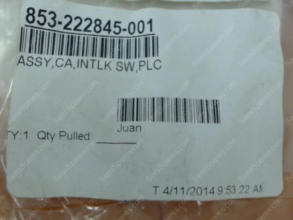 853-222845-001 | ASSY,CA,INTLK SW,PLC - Image 4