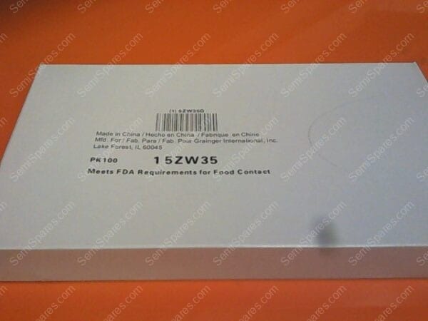 GU-0701-00 | BAG, 5ZW35, CLEAR 2 MIL ZIPLOCK PLAS, 6"X9 PKG OF 100