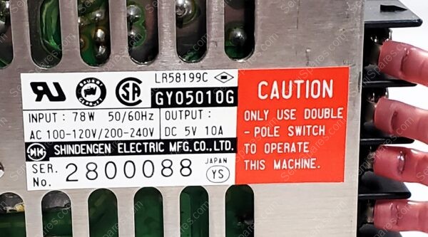 PS-0720-00 | POWER-SUP,P/N GY05010G,0X1A/0X1B - Image 2