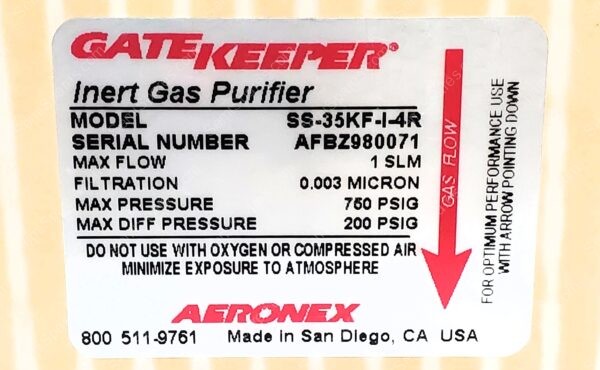 FL-6150-00 | PURIFER, SS-35KF-I-4R, AERONEX - Image 5