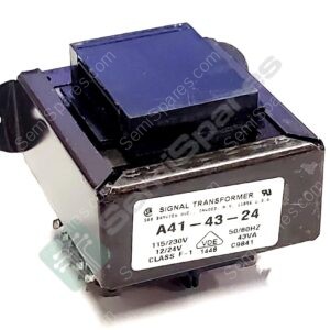 A41-43-24 | POWER TRANFORMER 50/60 HZ LAMINATED TRANSFORMER 43VA CHASSIS DUAL PRIMARY WINDING QUICK CONNECTORS