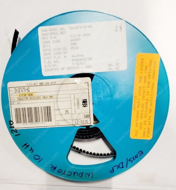 S1210-103K | FIXED IND 10UH 291MA 1.9 OHM SMD - Image 4