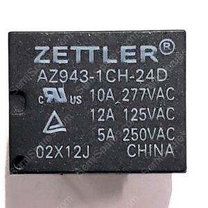 AZ943-1CH-24D | GENERAL PURPOSE RELAY SPDT (1 FORM C) 24VDC COIL THROUGH HOLE NON LATCHING SEALED FLUX PROTECTION
