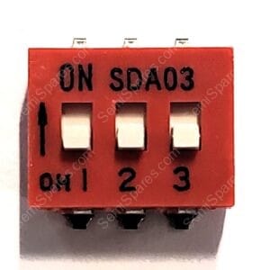 SDA03H1SKD | DIP SWITCH SPST 3 POSITION SURFACE MOUNT SLIDE (STANDARD) ACTUATOR 25MA 24VDC RAISED GULL WING