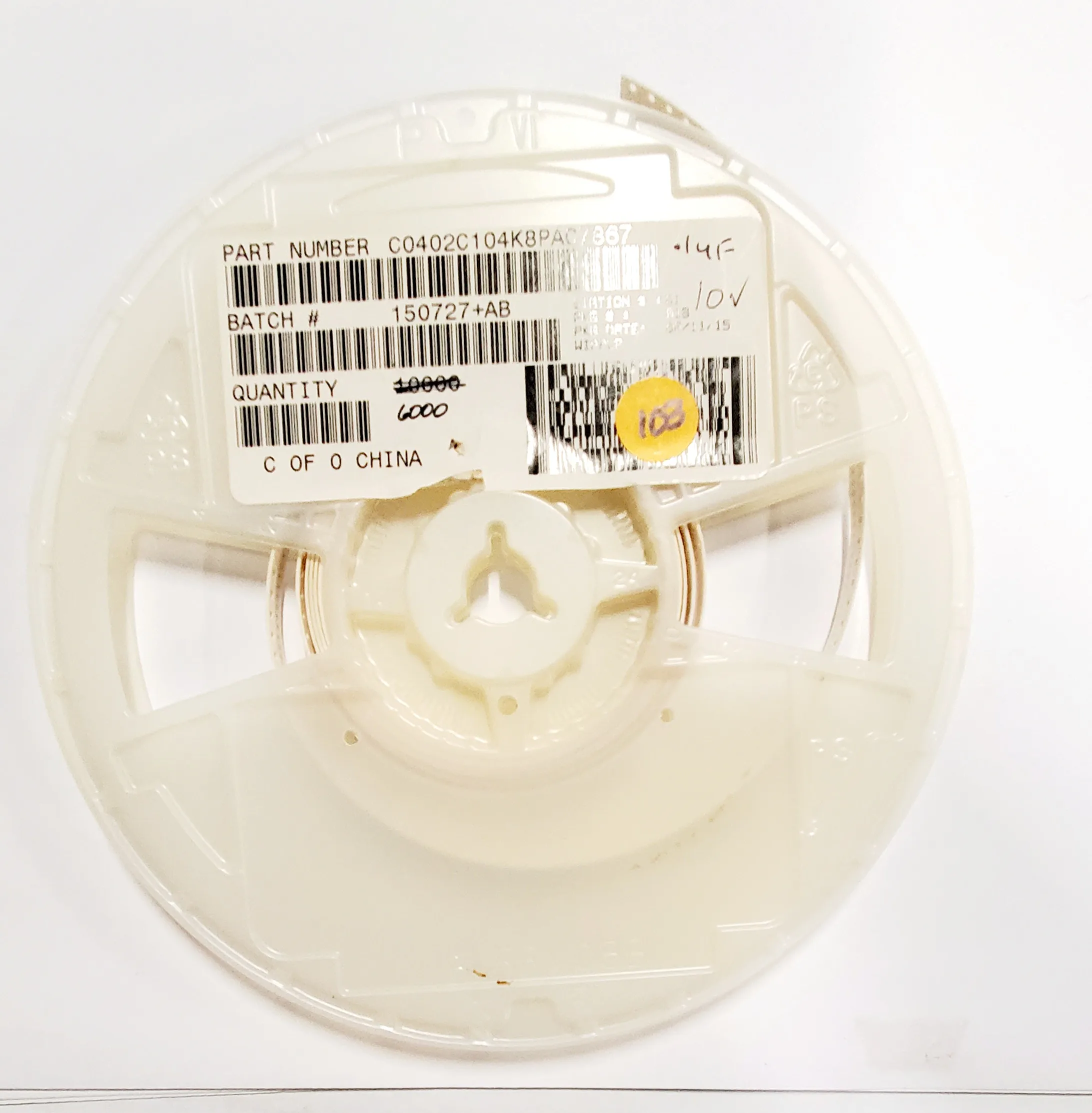 C0402C104K8PAC7867 | CAP CER 0.1UF 10V X5R 0402 - Image 4