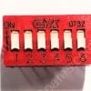 BD06 | DIP SWITCH SPST 6 POSITION THROUGH HOLE SLIDE (STANDARD) ACTUATOR 100MA 5VDC RAISED PC PIN