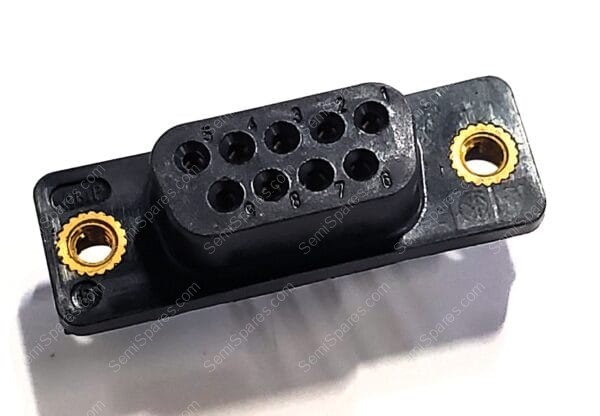 207841-3 | 9 POSITION D-SUB RECEPTACLE FEMALE SOCKETS CONNECTOR HOUSING/SHELL SOLDER FLASH 125V - Image 3