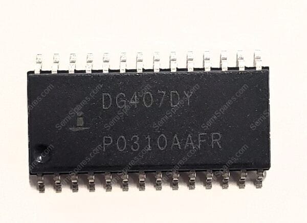 DG407DY | 2 CIRCUIT IC SWITCH 8:1 100 OHM 28-SOIC 5V-34V SURFACE MOUNT