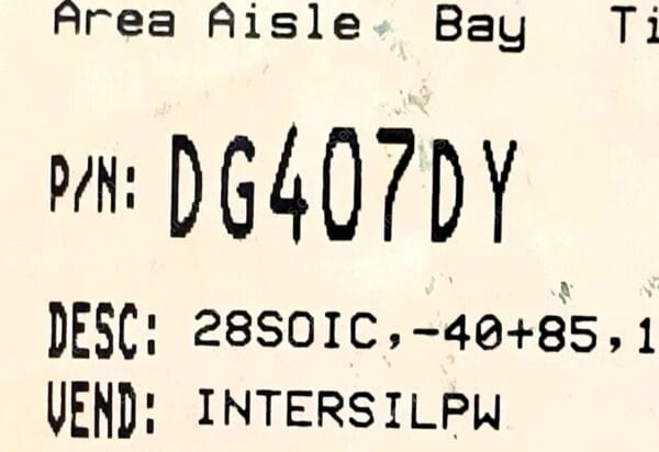 DG407DY | 2 CIRCUIT IC SWITCH 8:1 100 OHM 28-SOIC 5V-34V SURFACE MOUNT - Image 4