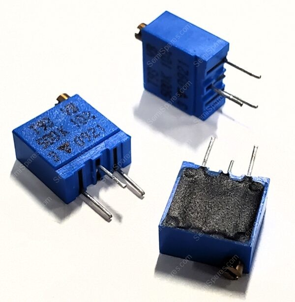 T93YB504KT20 | 500 KOHMS 0.5W 1/2W PC PIN THROUGH HOLE TRIMMER POTENTIOMETER CERMET 21.0 TURN TOP ADJUSTMENT - Image 3