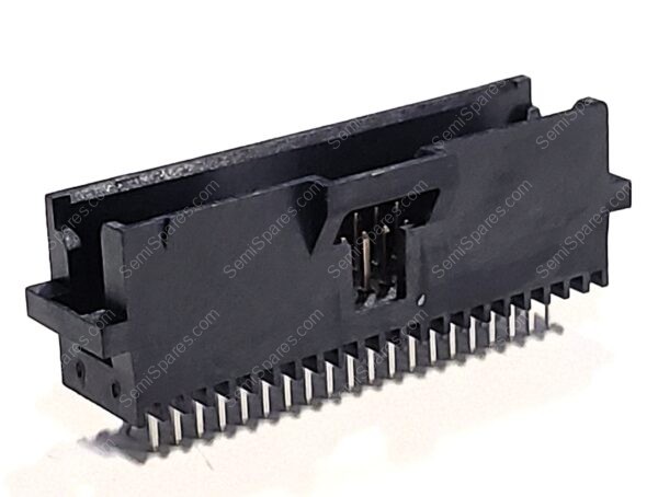 104068-4 | CONNECTOR HEADER THROUGH HOLE 40 POSITION 0.050" MALE PIN SHROUDED 2 WALL SOLDER LATCH HOLDER