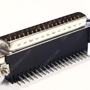 5747835-4 | 37 POSITION D-SUB PLUG MALE PINS CONNECTOR THROUGH HOLE RIGHT ANGLE HOUSING SHELL SOLDER FLASH 125V