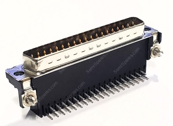 5747835-4 | 37 POSITION D-SUB PLUG MALE PINS CONNECTOR THROUGH HOLE RIGHT ANGLE HOUSING SHELL SOLDER FLASH 125V