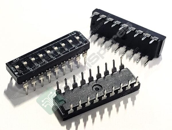 209-9LPST | DIP SWITCH SPST 9 POSITION THROUGH HOLE SLIDE (STANDARD) ACTUATOR 25MA 24VDC FLUSHED RECESSED PC PIN - Image 2