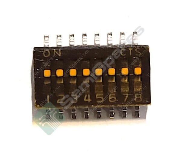 218-8LPST | DIP SWITCH SPST 8 POSITION SURFACE MOUNT SLIDE (STANDARD) ACTUATOR 25MA 24VDC FLUSHED RECESSED GULL WING
