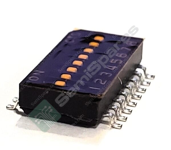 218-8LPST | DIP SWITCH SPST 8 POSITION SURFACE MOUNT SLIDE (STANDARD) ACTUATOR 25MA 24VDC FLUSHED RECESSED GULL WING - Image 2