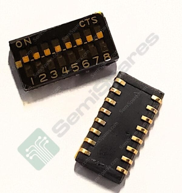 218-8LPSTJ | DIP SPST 8 POSITION SURFACE MOUNT SLIDE (STANDARD) ACTURATOR 25MA 24VDC FLUSH RECESSED J LEAD - Image 3