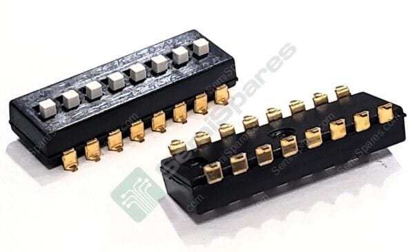 SDA08H1SBD | DIP SWITCH SPST 8 POSITION SURFACE MOUNT SLIDE (STANDARD) ACTUATOR 25MA 24VDC RAISED GULL WING - Image 3
