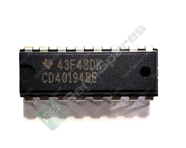 CD40194BE | SHIFT REGISTER BIDIRECTIONAL 1 ELEMENT 4 BIT 16-PDIP PUSH-PULL THROUGH HOLE 3V-18V UNIVERSAL