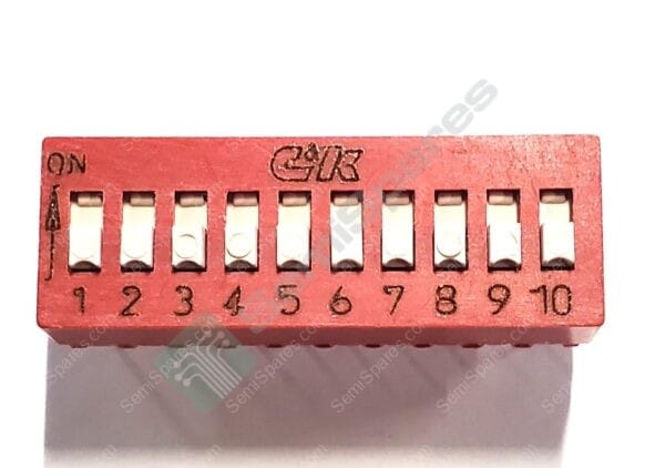 CKN3009-ND | DIP SWITCH SPST 10 POSITION THROUGH HOLE SLIDE (STANDARD) ACTUATOR 100MA 5VDC RAISED PC PIN