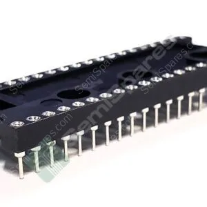 ICA-406-S-TG | IC COMPONENT SOCKET DIP/SIP SOCKET THROUGH HOLE SCREW MACHINE CLOSED BODY BLACK