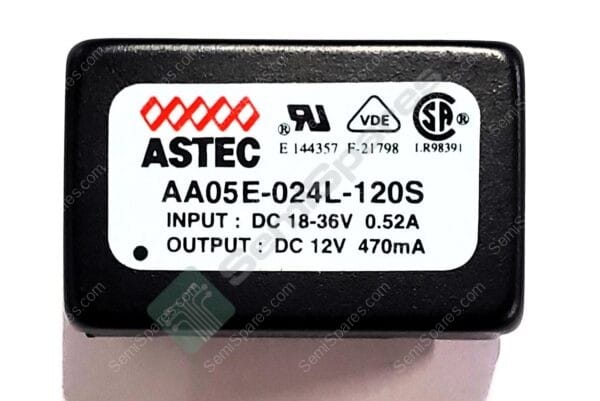 AA05E-024L-120S | ISOLATED MODULE DC DC CONVERTER 1 OUTPUT 12V 410MA 18V-36V INPUT THROUGH HOLE