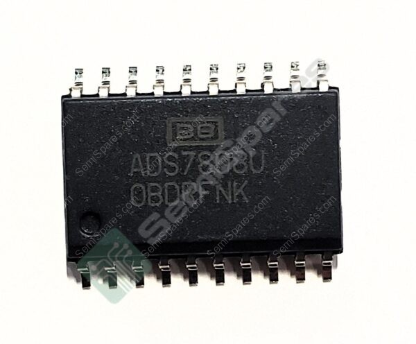 ADS7808U | 12 BIT ANALOG TO DIGITAL CONVERTER 1 INPUT 1 SAR 20-SOIC SINGLE ENDED 5V SURFACE MOUNT