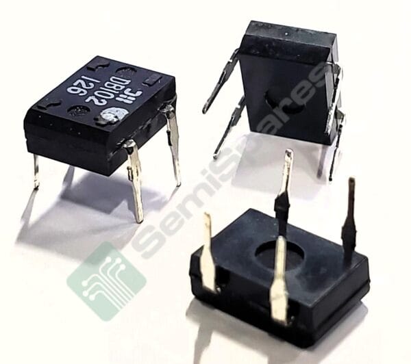 DB102 | BRIDGE RECTIFIER SINGLE PHASE STANDARD 100V THROUGH HOLE DB-M - Image 3