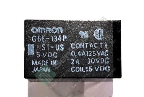 G6E-134P-ST-US DC5 | GENERAL PURPOSE RELAY SPDT (1 FORM C) THROUGH HOLE 5VDC NON LATCHING PC PIN SEALED FULLY