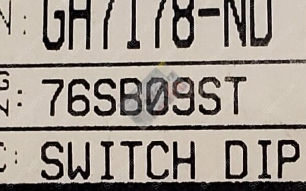 76SB09ST | DIP SWITCH SPST 9 POSITION THROUGH HOLE ROCKER ACTUATOR 150MA 30VDC RAISED THROUGH HOLE PC PIN TAPE SEAL - Image 4