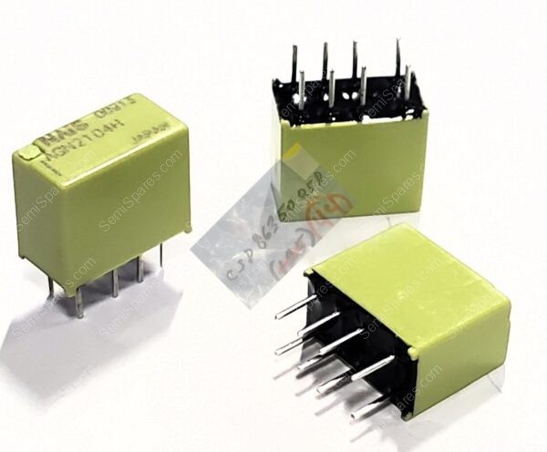 AGN2104H | TELECOM RELAY DPDT (2 FORM C) THROUGH HOLE LATCHING SINGLE COIL PC PIN SEALED FULLY - Image 3