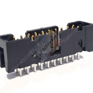 N2520-6002-RB | CONNECTOR HEADER THROUGH HOLE 20 POSITION 0.100" MALE PIN SHROUDED 4 WALL PUSH PULL SOLDER KEYING SLOT