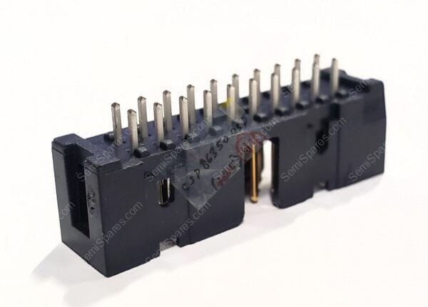 N2520-6002-RB | CONNECTOR HEADER THROUGH HOLE 20 POSITION 0.100" MALE PIN SHROUDED 4 WALL PUSH PULL SOLDER KEYING SLOT - Image 2