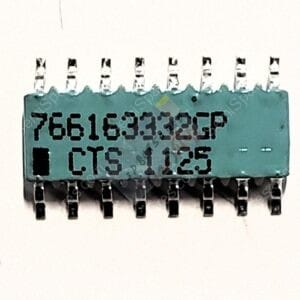 766163332GP | 3.3K +-2% 160MW POWER PER ELEMENT ISOLATED 8 RESISTOR NETWORK/ARRAY SURFACE MOUNT