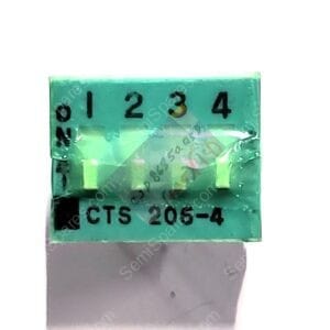 206-4ST | DIP SWITCH SPST 4 POSITION THROUGH HOLE SLIDE (STANDARD) ACTUATOR 50MA 24VDCRAISED THROUGH HOLE PC PIN