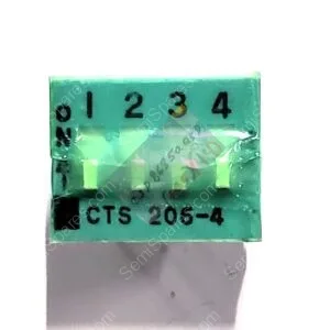 206-4ST | DIP SWITCH SPST 4 POSITION THROUGH HOLE SLIDE (STANDARD) ACTUATOR 50MA 24VDCRAISED THROUGH HOLE PC PIN