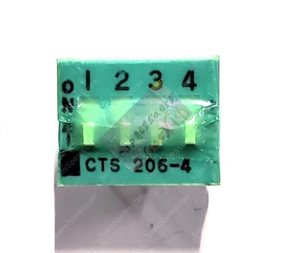 206-4ST | DIP SWITCH SPST 4 POSITION THROUGH HOLE SLIDE (STANDARD) ACTUATOR 50MA 24VDCRAISED THROUGH HOLE PC PIN
