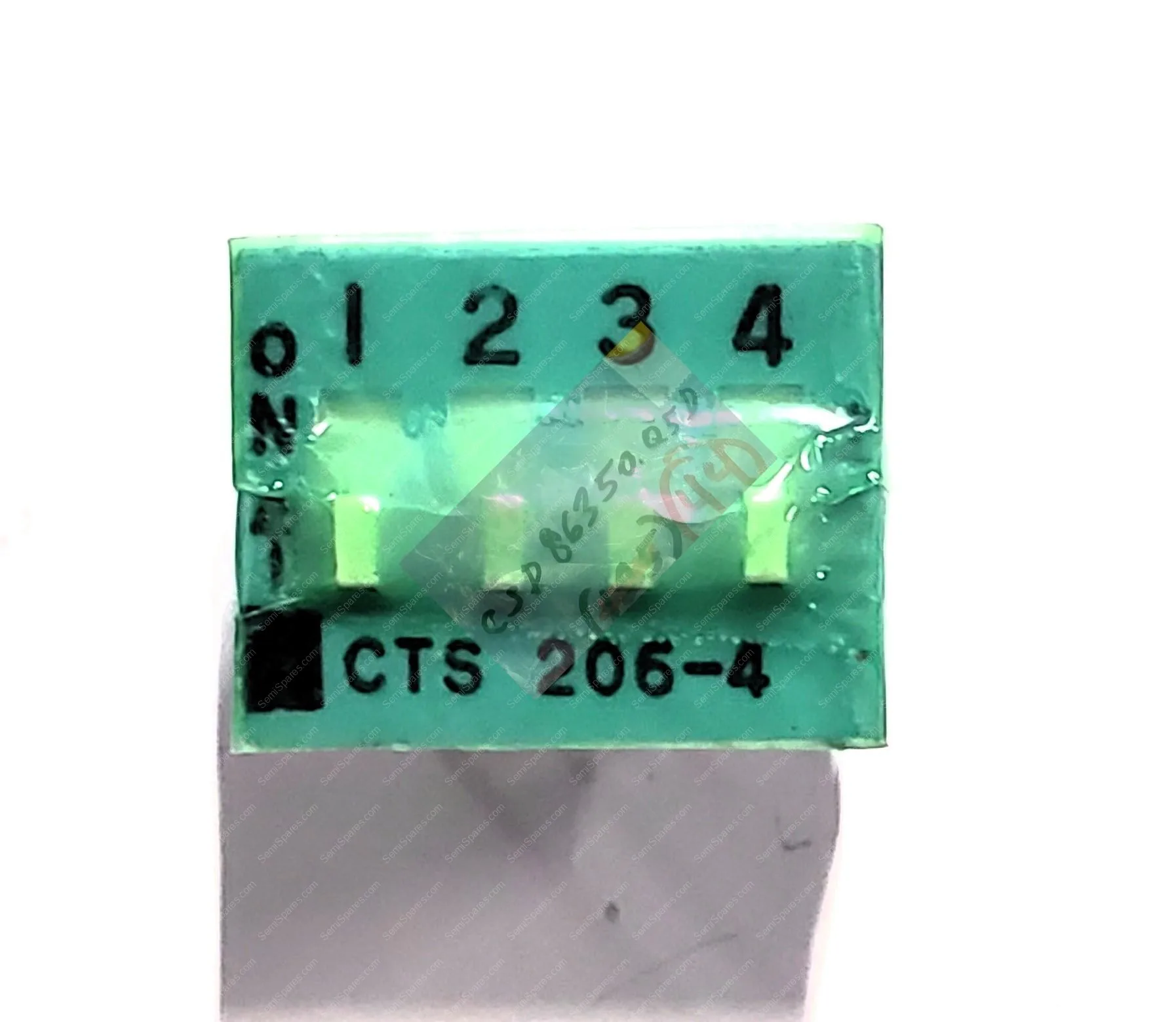 206-4ST | DIP SWITCH SPST 4 POSITION THROUGH HOLE SLIDE (STANDARD) ACTUATOR 50MA 24VDCRAISED THROUGH HOLE PC PIN