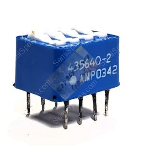 435640-2 | DIP SWITCH SPST 4 POSITION THROUGH HOLE ROCKER ACTUATOR 60MA 5VDC RAISED PC PIN