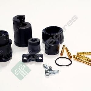 3380-6SG-521 | 6 POSITION CIRCULAR CONNECTOR PLUG FEMALE SOCKETS CRIMP FREE HANGING BAYONET LOCK KEYED 600V