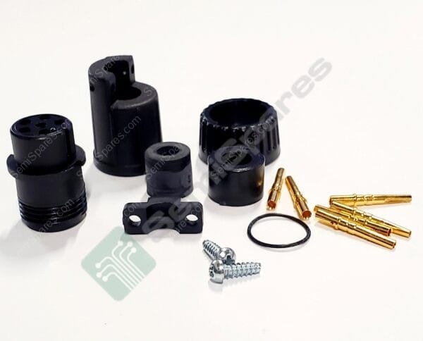 3380-6SG-521 | 6 POSITION CIRCULAR CONNECTOR PLUG FEMALE SOCKETS CRIMP FREE HANGING BAYONET LOCK KEYED 600V