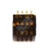 218-4LPST | DIP SWITCH SPST 4 POSITION SURFACE MOUNT SLIDE (STANDARD) ACTUATOR 25MA 24VDC FLUSHED RECESSED GULL WING