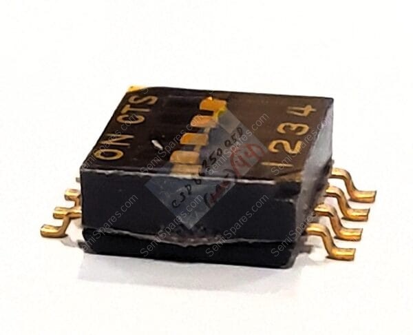 218-4LPST | DIP SWITCH SPST 4 POSITION SURFACE MOUNT SLIDE (STANDARD) ACTUATOR 25MA 24VDC FLUSHED RECESSED GULL WING - Image 2