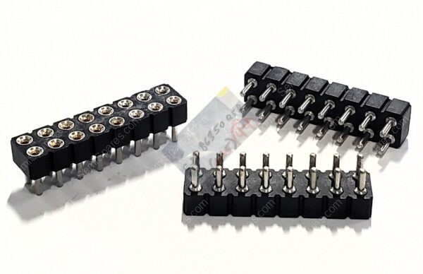 415-93-216-41-001000 | 16 POSITION RECEPTACLE CONNECTOR 0.100" THROUGH HOLE GOLD FEMALE SOCKET SOLDER PUSH PULL - Image 3