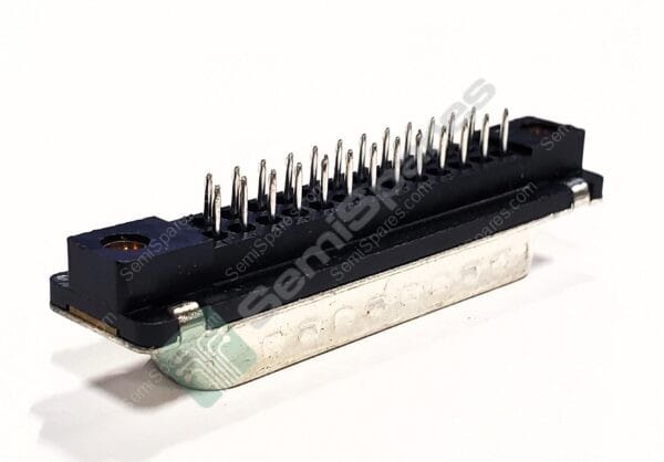 745968-8 | 25 POSITION D-SUB PLUG MALE PINS CONNECTOR THROUGH HOLE HOUSING SHELL SOLDER GROUNDING INDENTS