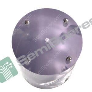 Purple circular mounting plate with four exposed threaded studs and a light watermark across the edge, seen at an angle.