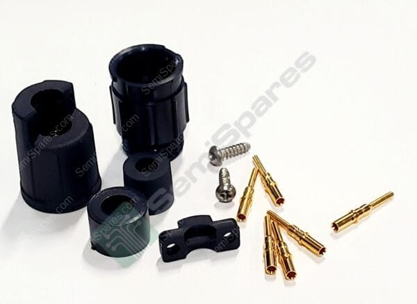 5380-6PG-521 | 6 POSITION CIRCULAR CONNECTOR RECEPTACLE MALE PINS CRIMP FREE HANGINNG BAYONET LOCK PLASTIC BACKSHELL CABLE CLAMP