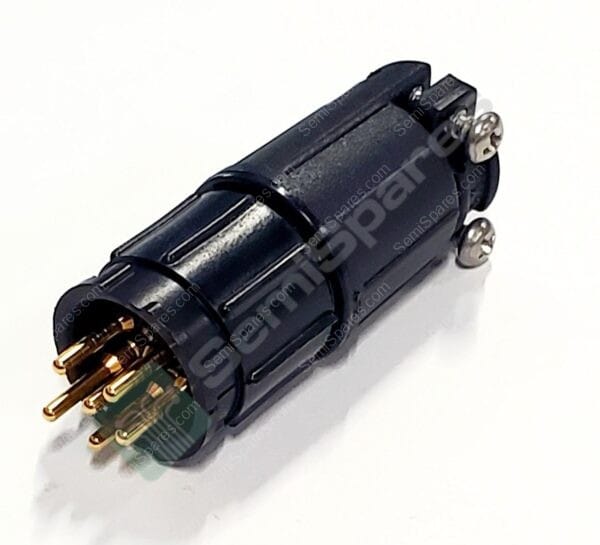 5380-6PG-521 | 6 POSITION CIRCULAR CONNECTOR RECEPTACLE MALE PINS CRIMP FREE HANGINNG BAYONET LOCK PLASTIC BACKSHELL CABLE CLAMP - Image 2