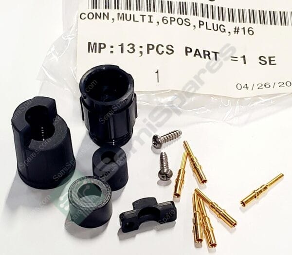 5380-6PG-521 | 6 POSITION CIRCULAR CONNECTOR RECEPTACLE MALE PINS CRIMP FREE HANGINNG BAYONET LOCK PLASTIC BACKSHELL CABLE CLAMP - Image 5